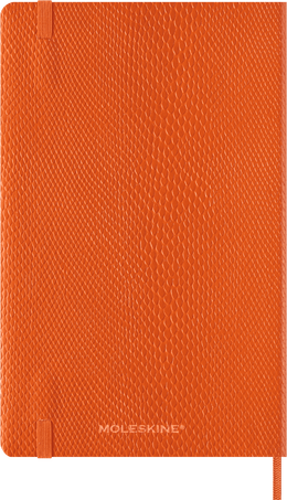 Precious & Ethical Planner 2025 Weekly, 12-Month, Vegan Cover, Orange - Side view