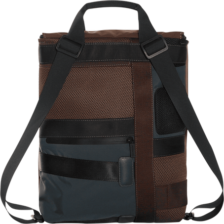 Shopperpack Moleskine x REDO Unico nel suo genere, upcycled, Brown patchwork - Back view