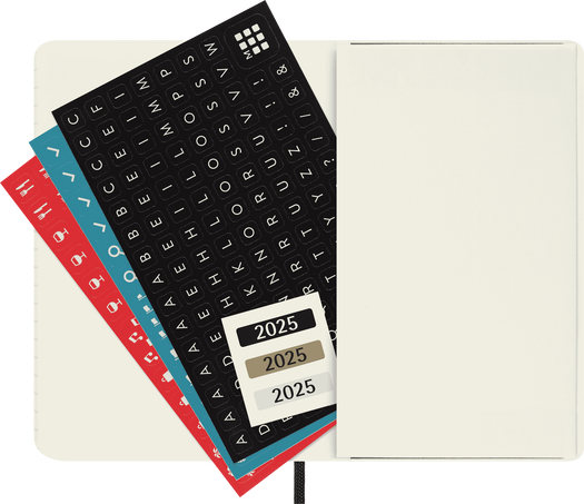 Agenda Classic Pocket 2025 Mensuel, couverture souple, 12 mois, Pocket 9x14 cm - Side view