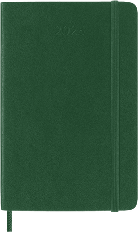 Classic Diary 2025 Pocket Daily, soft cover, 12 months, Myrtle Green - Front view