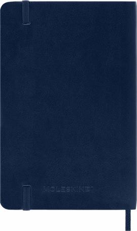 Agenda Classic Pocket 2025 Semainier, couverture souple, 12 mois, Bleu Saphir - Back view