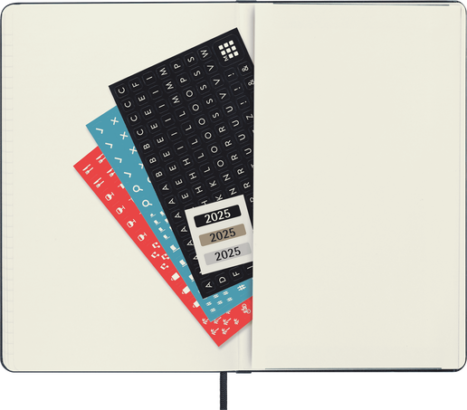 PRO Kalender 2025 Large Wochenkalender, fester einband, 12 Monate, Large 13x21 cm, PRO WEEKLY VERTICAL - Side view