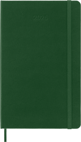 Agenda Classic 2025 Large Settimanale, copertina rigida, 12 mesi, Verde Mirto - Front view