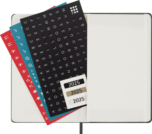 Agenda Classic 2025 Pocket Settimanale, copertina rigida, 12 mesi, Verde Mirto - Side view