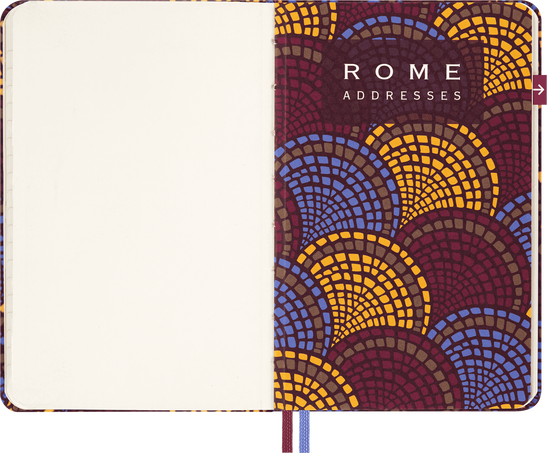 Guide touristique Rome LUXE x Moleskine Guide touristique Rome, Carnet City, couverture rigide, Rome - Side view