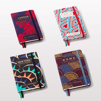 Coffret collector guide de voyage de LUXE x Moleskine Coffret guide de voyage de luxe, Lot de 4 carnets City, Collector - Lifestyle