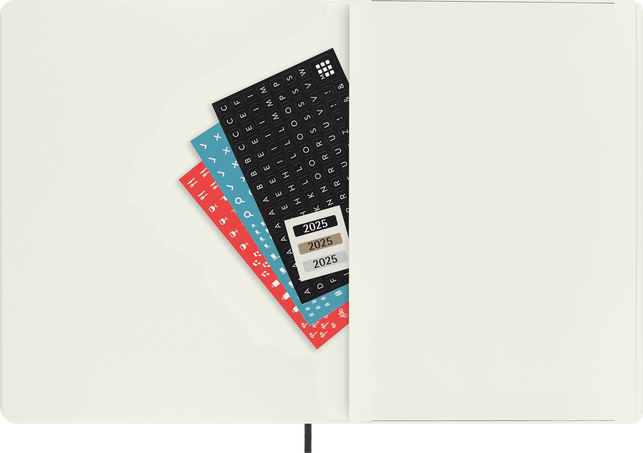 Agenda Classic XL 2025 Semainier, couverture souple, 12 mois, Noir - Side view