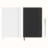 Moleskine® Large Notebook and GO Pen Gift Set – White