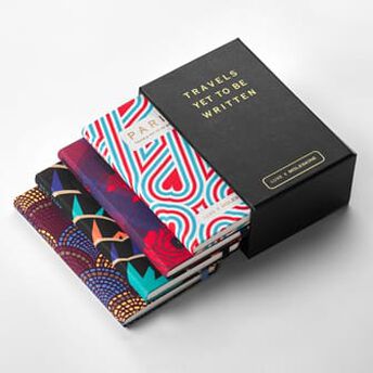 Coffret collector guide de voyage de LUXE x Moleskine Coffret guide de voyage de luxe, Lot de 4 carnets City, Collector - Lifestyle