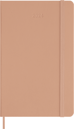 Classic Planner 2024 Large Weekly, hard cover, 12 months Braun Sand
