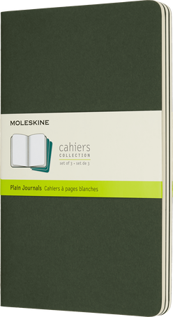 Quaderni Cahier Set da 3 quaderni Verde Mirto