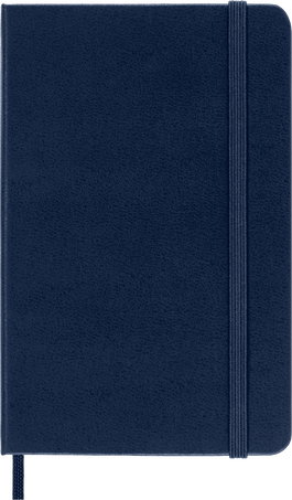 Classic Notebook Hard Cover, Sapphire Blue - Front view