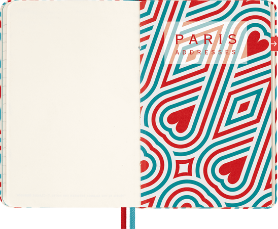 Guide touristique Paris LUXE x Moleskine Guide touristique Paris, Carnet City, couverture rigide, Paris - Side view