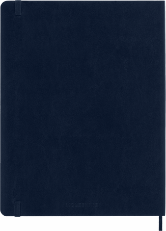 Classic Planner 2025 XL Weekly, soft cover, 12 months, Sapphire Blue - Back view