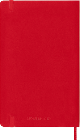 Classic Planner 2023/2024 Large Weekly, soft cover, 18 months, Scarlet Red - Back view