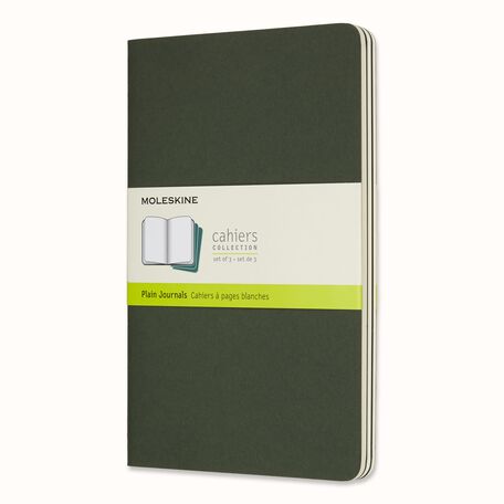 Cahier Journals Set of 3 Myrtle Green | Moleskine