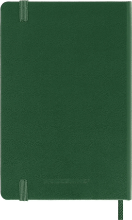 Agenda Classic 2025 Pocket Settimanale, copertina rigida, 12 mesi, Verde Mirto - Back view