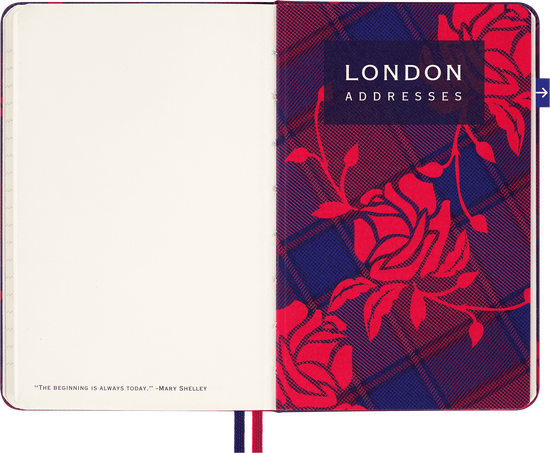 London City Travel Guide LUXE x Moleskine City Notebook, Hard Cover, London - Side view