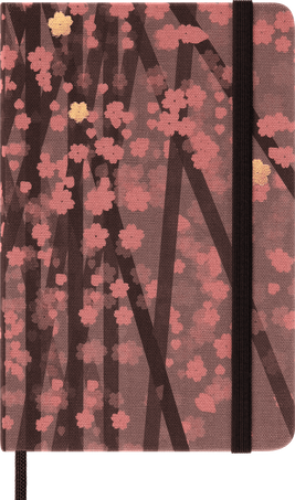 Sakura Notebook by Kosuke Tsumura Pocket, fabric hard cover, ruled 
