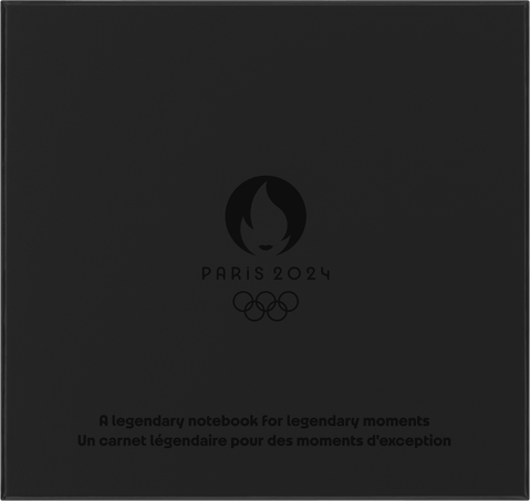 Coffret Jeux Olympiques Paris 2024 Carnet ligné large, trois épigles et un stylo - Front view