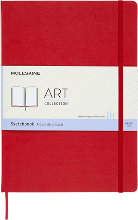 Moleskine Moleskine Art Sketchbook, A4, Scarlet Red, Hard Cover