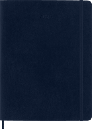 Agenda Classic 2025 XL Settimanale, copertina morbida, 12 mesi, Blu Zaffiro - Front view