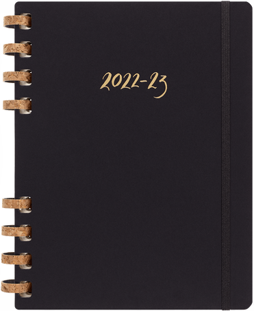 Agenda 2023 -2024 - 12-Months Academic Planner - Large, Spiral, Hard Cover  - Black - Moleskine