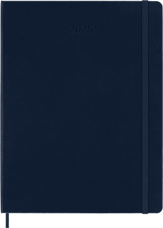 Classic Planner 2025 XL Weekly, hard cover, 12 months, Sapphire Blue - Front view