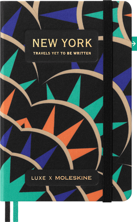 New York City Travel Guide LUXE x Moleskine City Notebook, Hard Cover, New York - Front view