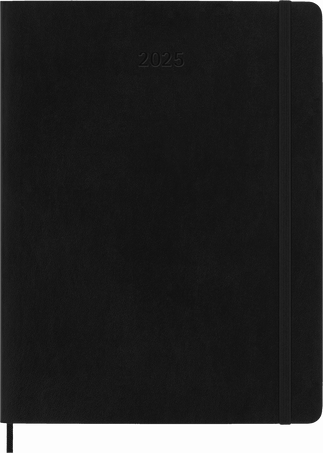 Classic Planner 2025 XL Weekly, soft cover, 12 months, Black - Front view