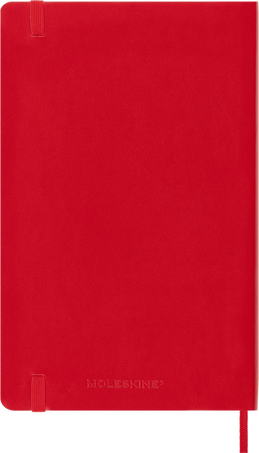 Classic Planner 2025 Large Daily, soft cover, 12 months, Scarlet Red - Back view