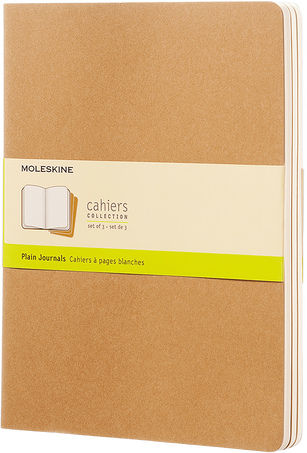 Moleskine Subject Cahier Journal, XL, Black/Kraft Brown (7.5 X 9.75)  (Other) 