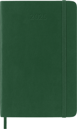 Agenda Classic 2025 Pocket Settimanale, copertina morbida, 12 mesi, Verde Mirto - Front view