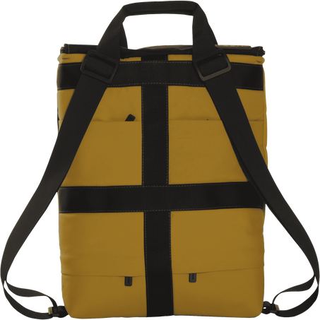 Shopperpack Moleskine x REDO Unico nel suo genere, upcycled, Yellow & black patchwork - Back view