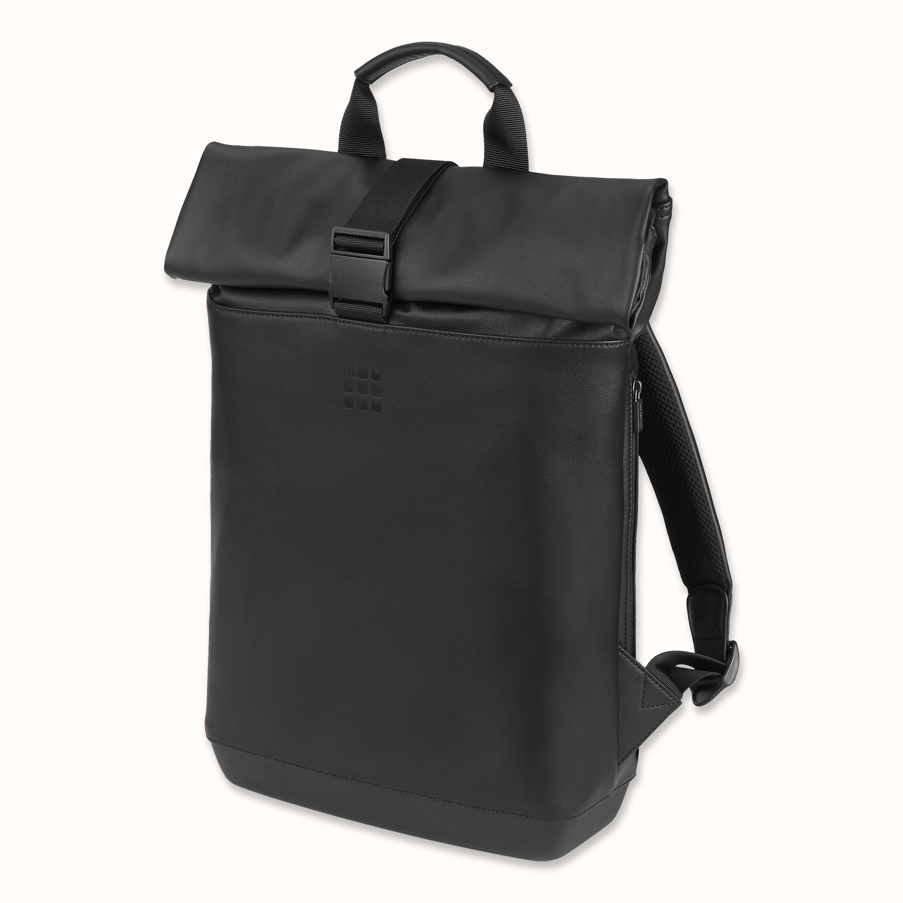 Rolltop Backpack Classic Moleskine Collection Black 