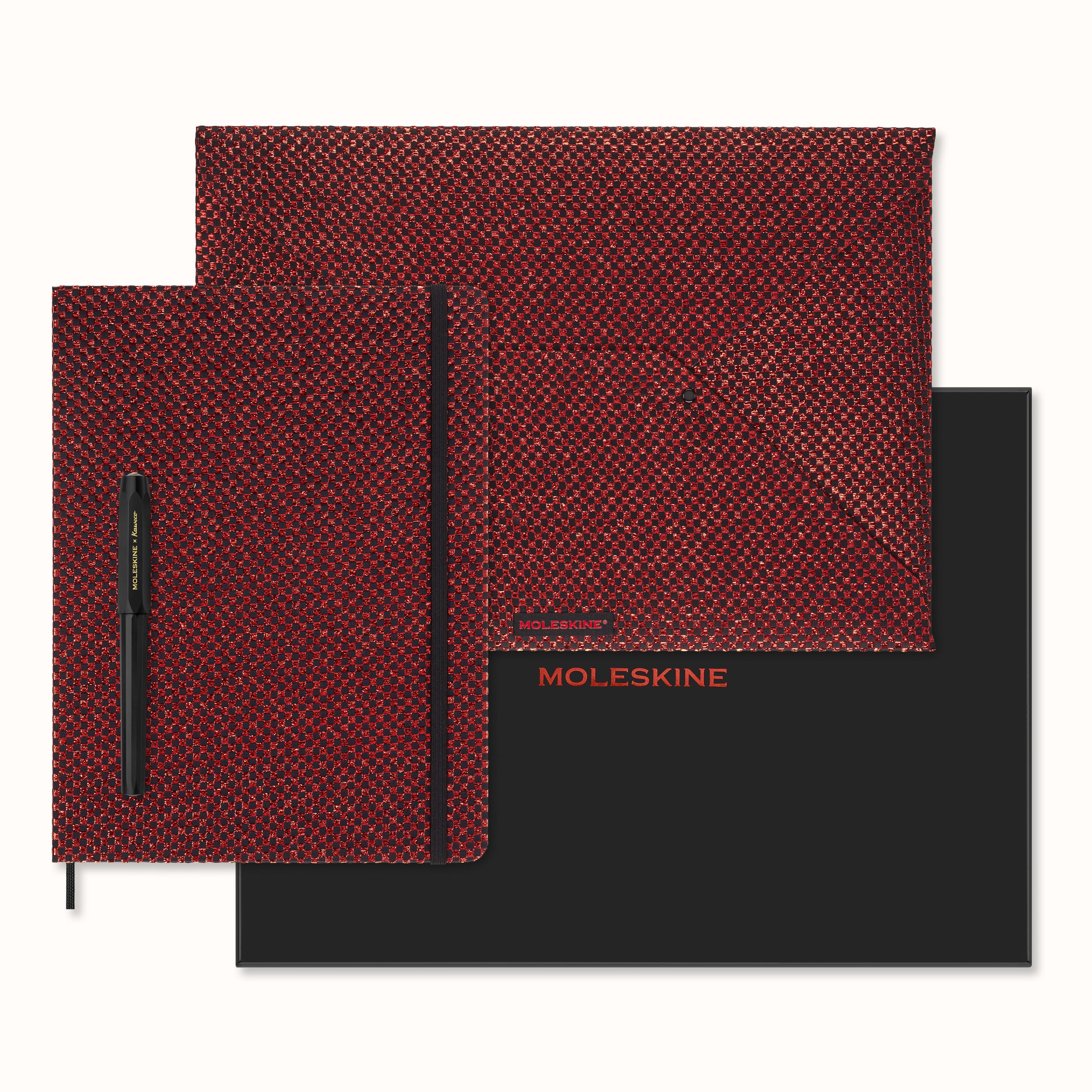 Shine Collector\'s Box Undated Weekly Moleskine Fountain Red Metallic | Planner, Kaweco Pen Envelope