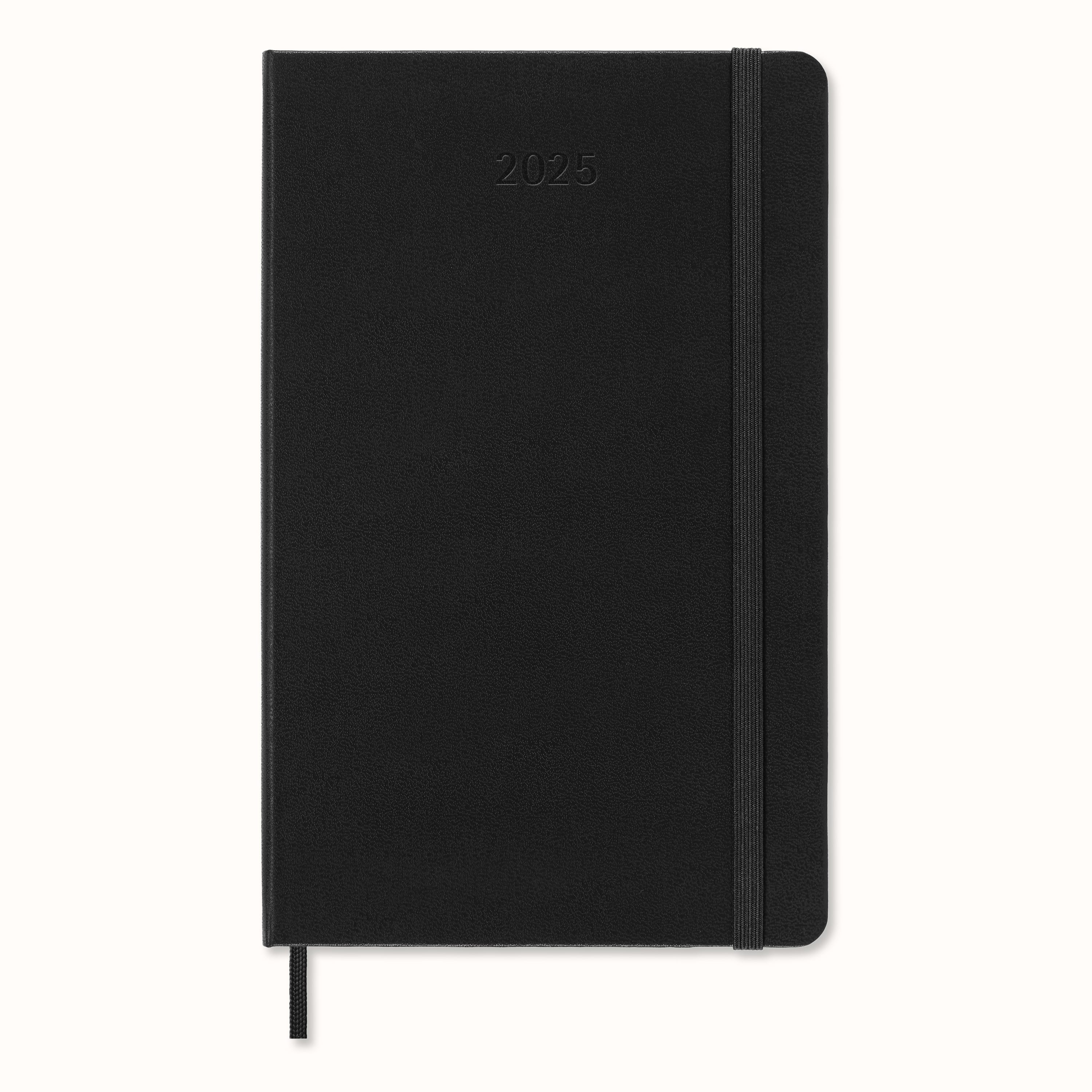 PRO Planner 2025 Large Weekly, hard cover, 12 months Black Moleskine