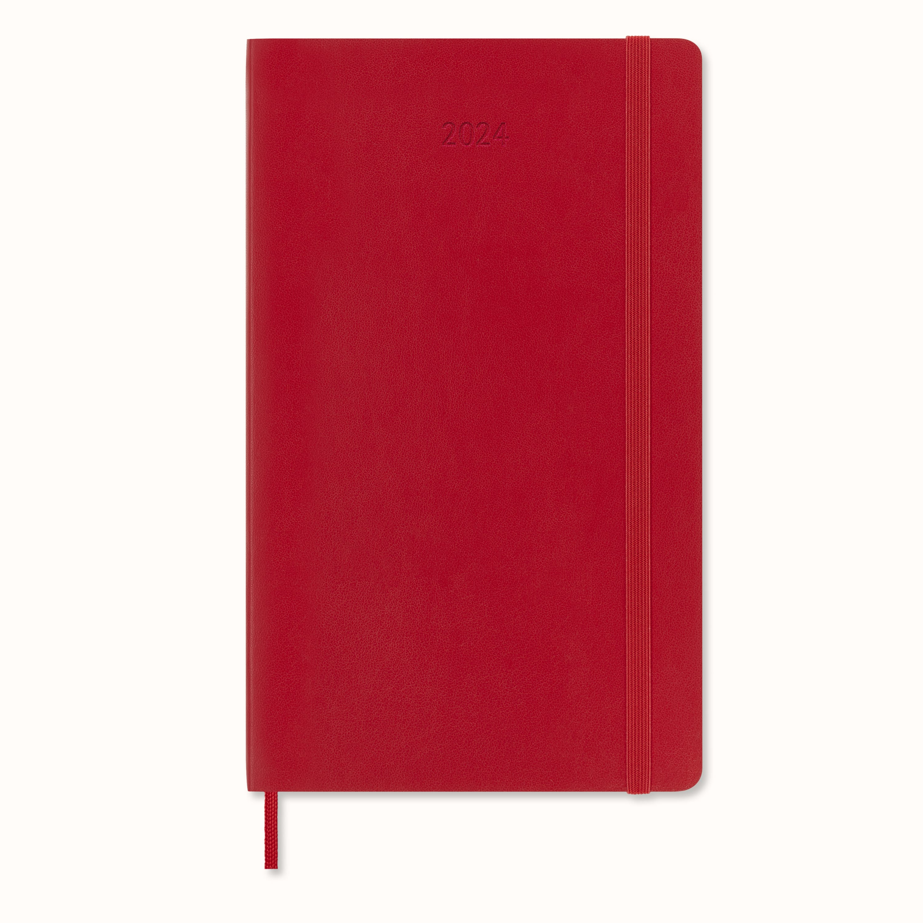 Classic Planner 2024 Large Weekly, soft cover, 12 months Scarlet Red