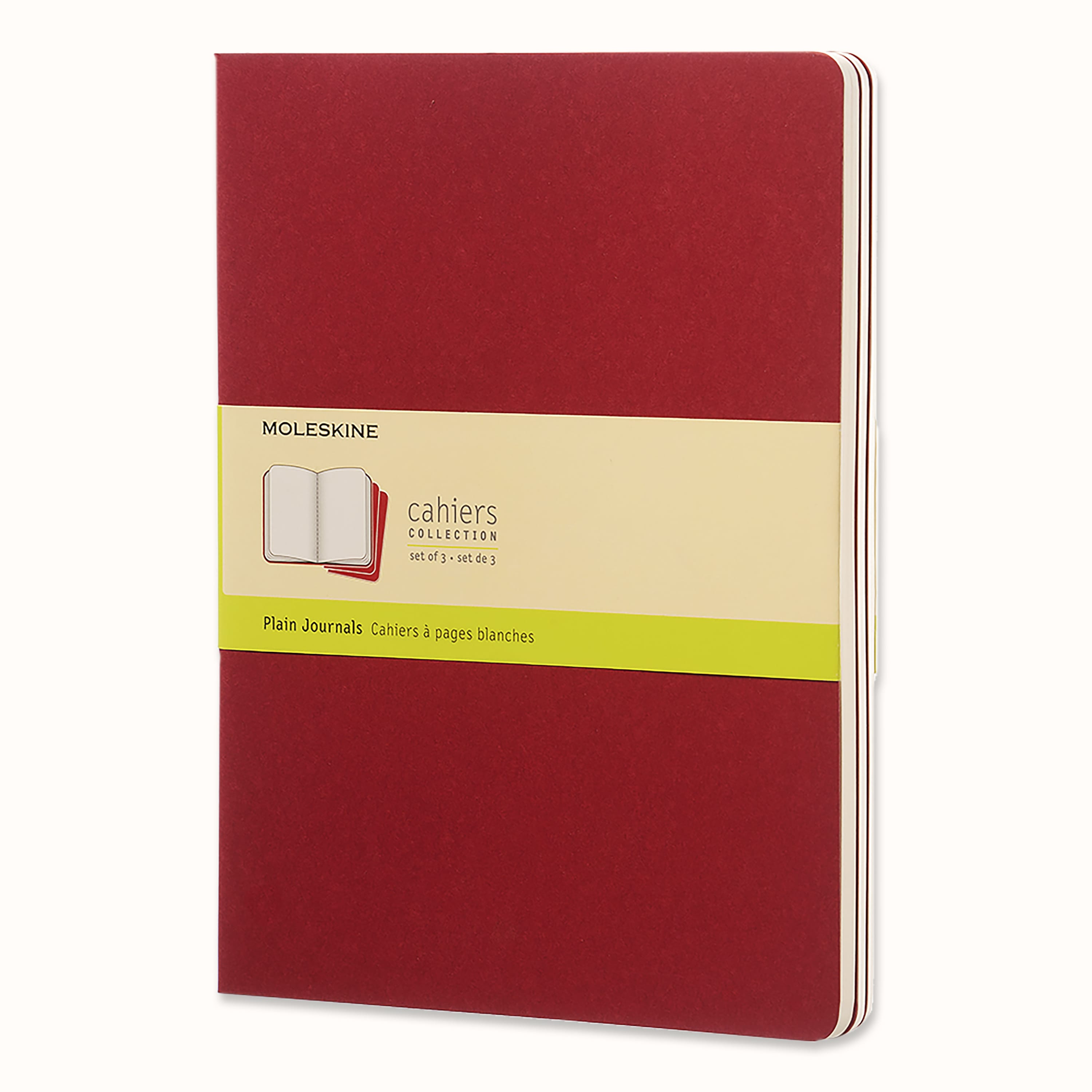 Quaderni Cahier Set da 3 quaderni Rosso mirtillo