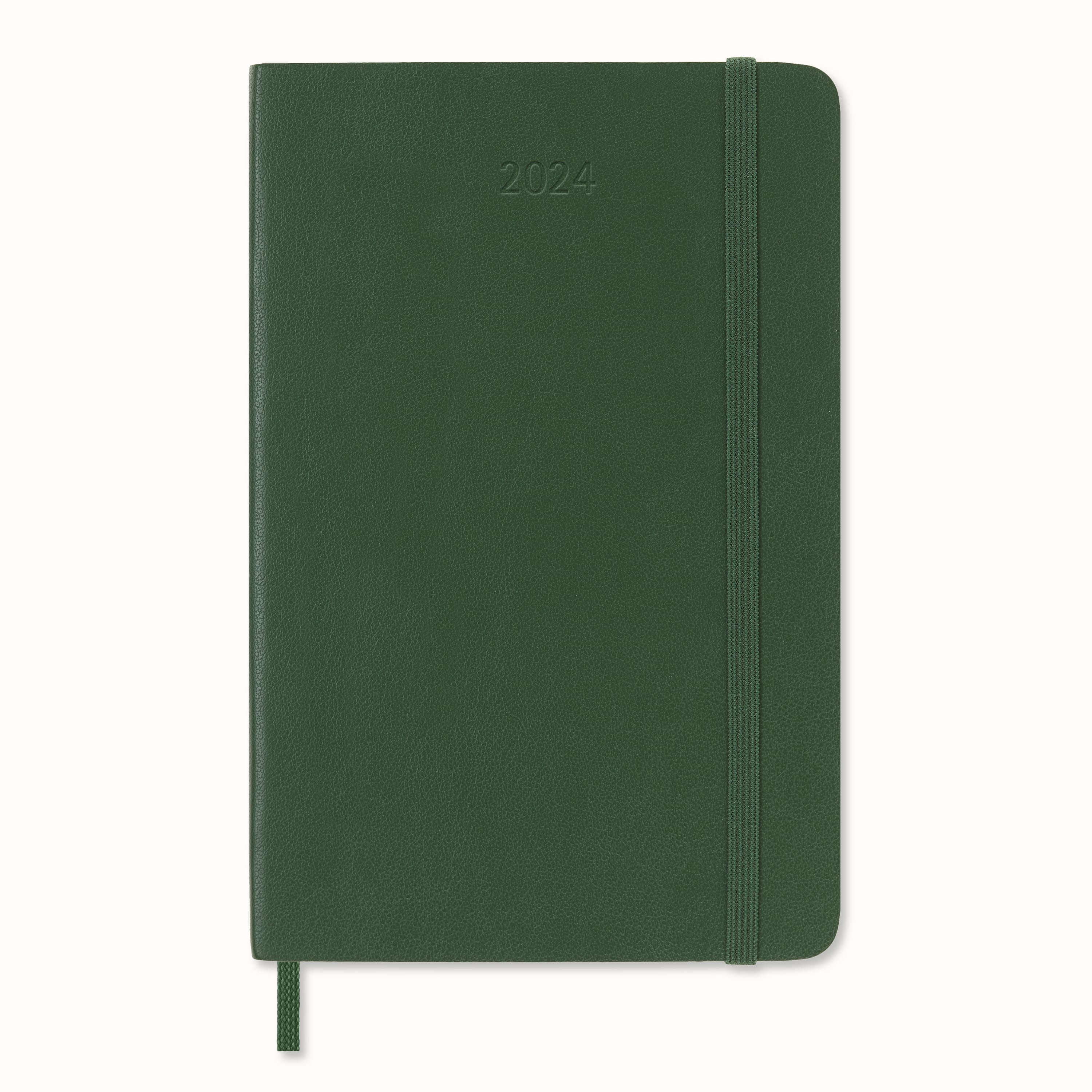 Moleskine Large Diary 2024 Weekly Planner + Notes Black Soft Cover
