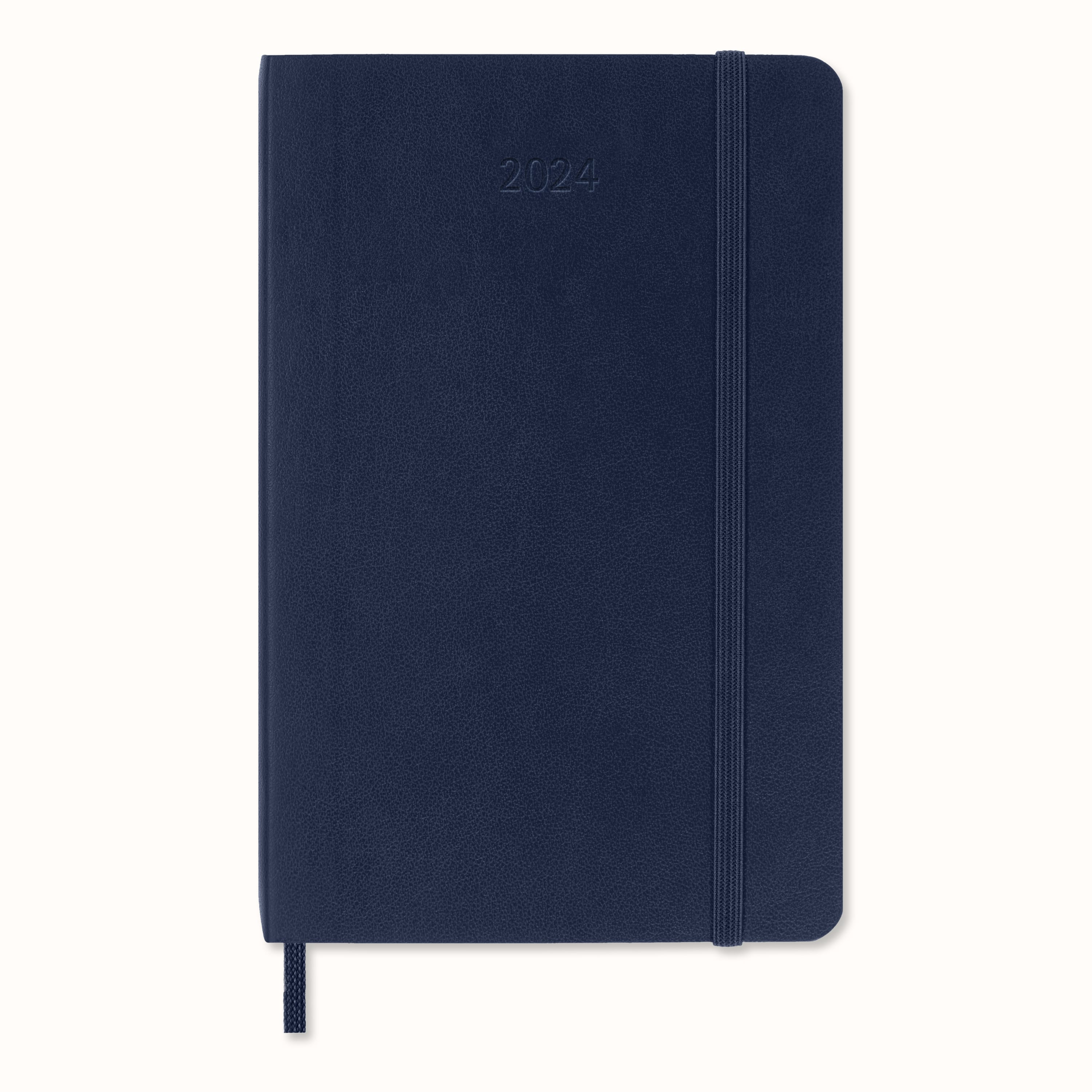 Classic Diary 2024 Pocket Daily, soft cover, 12 months Sapphire Blue