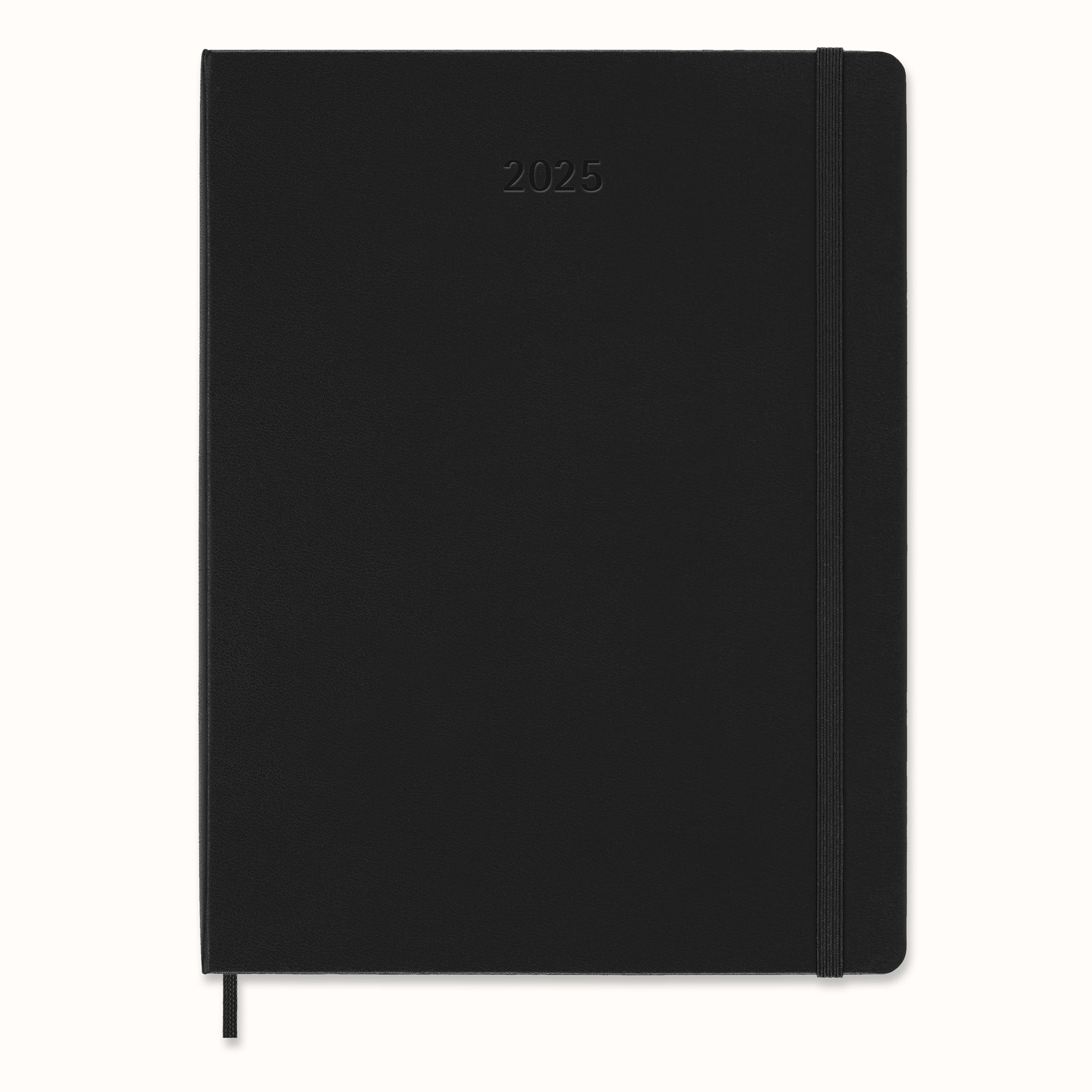 PRO Planner 2025 XL Weekly, hard cover, 12 months Black Moleskine